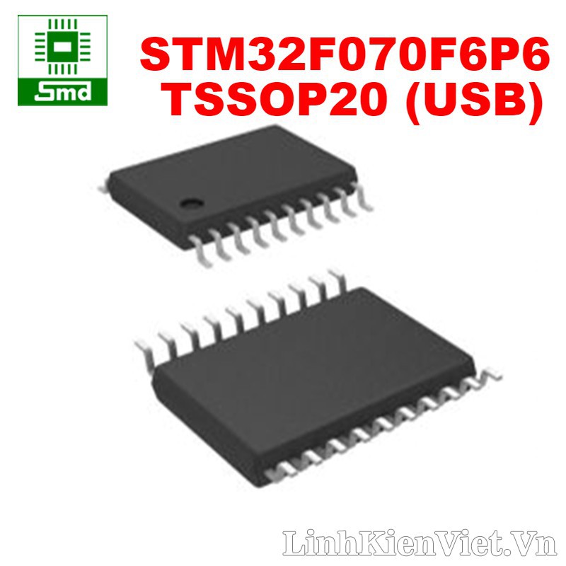 Vi điều khiển STM32F070F6P6 TSSOP20 (USB)