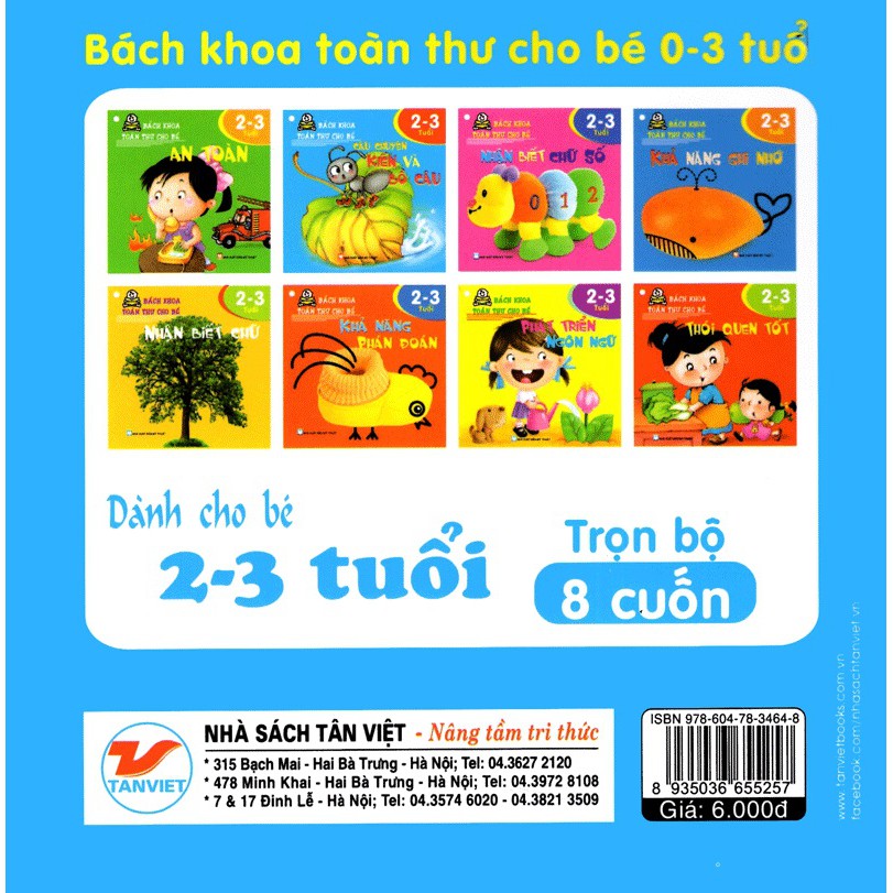 [Sách] Bách khoa toàn thư cho bé 2 - 3 tuổi (Trọn bộ 8 cuốn)