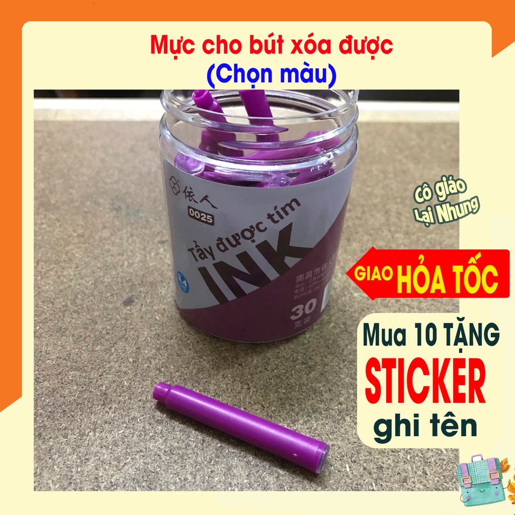 [Tặng sticker] Mực bút xóa được - chọn màu
