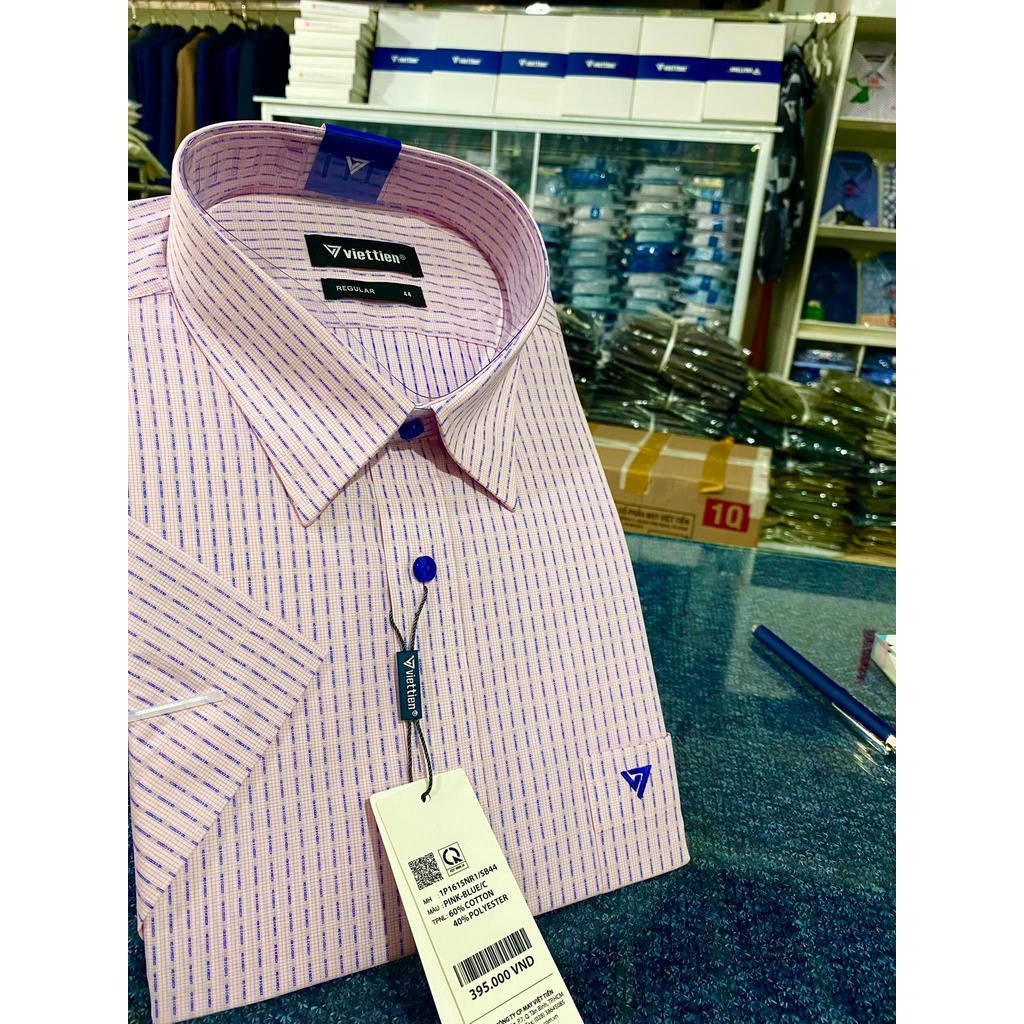 Áo sơ mi ngắn tay , dài tay Việt Tiến Chính Hãng 💖Freeship💖Áo sơ mi nam công sở cao cấp