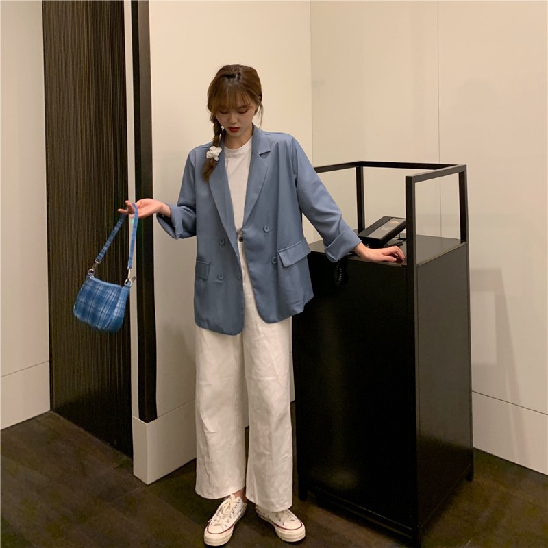 (Sẵn đen)Áo blazer nữ mùa hè 2020 mới hàn quốc mỏng nhẹ (Hàng order) | BigBuy360 - bigbuy360.vn