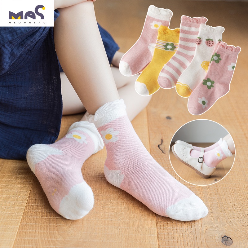 Set 5 Đôi Vớ Xinh Xắn Dành Cho Các Bé Từ 0-12 Tuổi