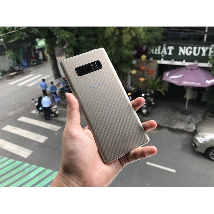 Dán carbon mặt sau lưng Note 10 Note 9 Note 8 S10 S9 S8 Plus S7 Edge