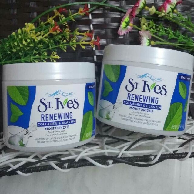 ❤️❤️❤️Kem Dưỡng thể body St.Ives Renewing Collagen & Elastin hộp - tăng cường Elastin đàn hồi da