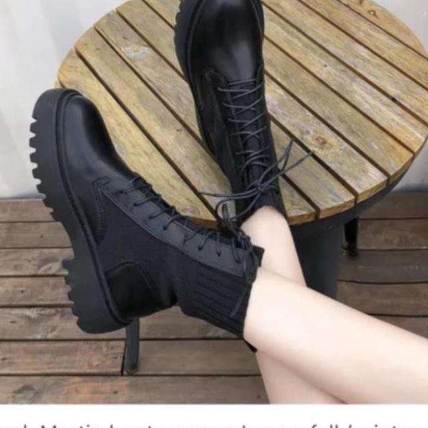 Boots Nữ, Giày Bốt Nữ Dr.Martens Boots Thu Đông Hottrend Phong Cách Màu Đen Minhtushoes Giày Dép Nữ Thời Trang Cao Cấp