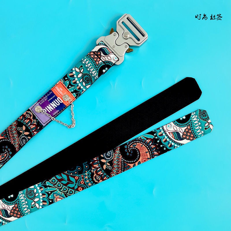 Thắt Lưng Vải Canvas Phong Cách hip hop Trẻ Trung Cho Nam Nữ