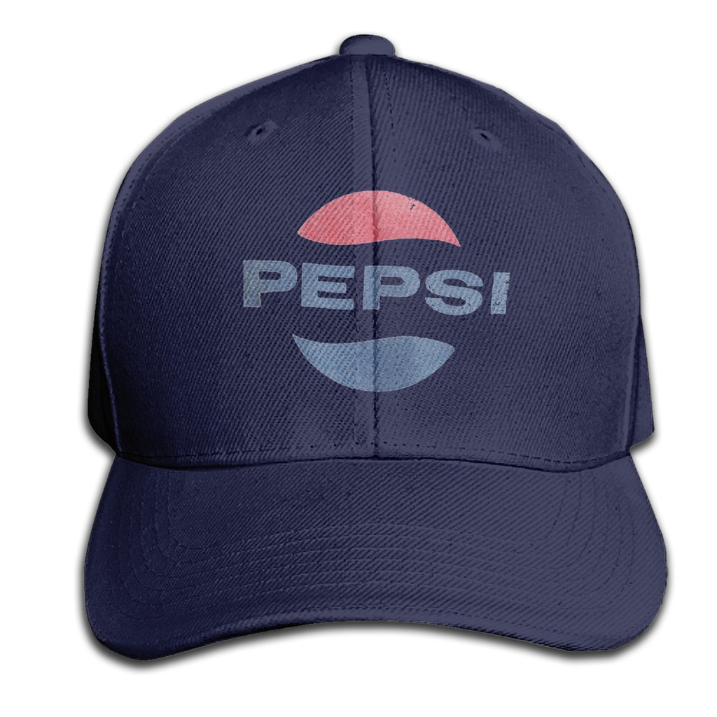 Mũ Lưỡi Trai Màu Trắng In Logo Pepsi Phong Cách Cổ Điển
