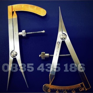 Compa cán vàng cao cấp-Dụng cụ đo chân mày_mắt