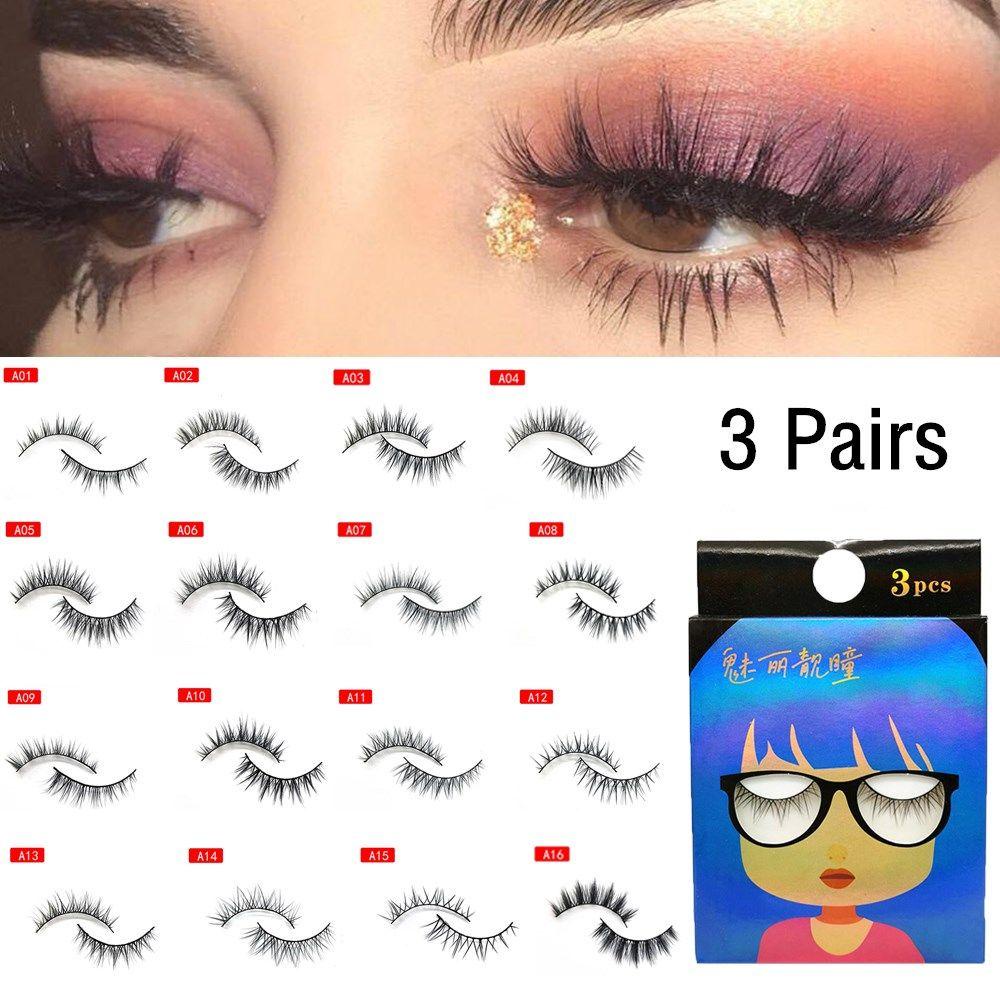 Set 3 Cặp Lông Mi Giả 5D Handmade Thời Trang Dành Cho Nữ