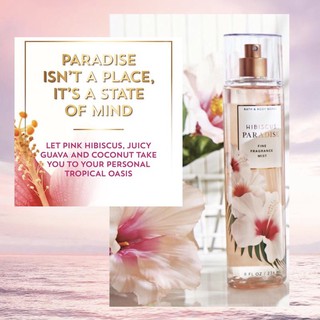 [Auth] Xịt thơm toàn thân hương nước hoa Bath and Body works Hibiscus Paradise Body Mist 236ml