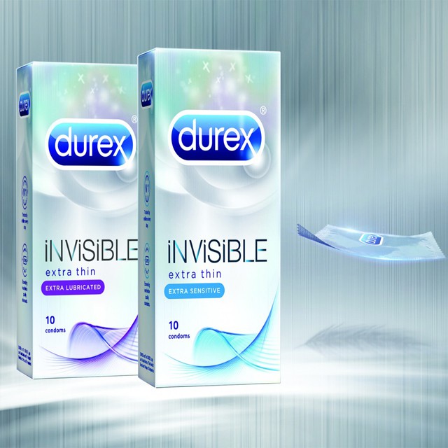 Combo 2 hộp bao cao su Durex Invisible Extra Thin hộp 10 chiếc siêu mỏng chính hãng công ty DKSH Việt Nam - Nana Shop