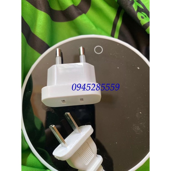 Phích cắm chuyển chân dẹt sang chân tròn hàng cao cấp