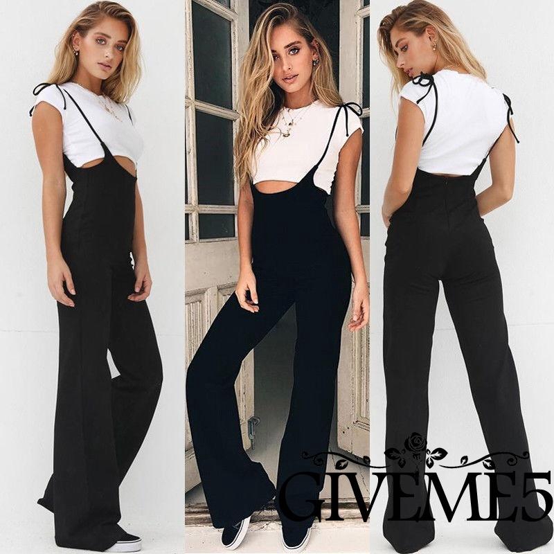 Elegant Black  Jumpsuit Casual Jumpsuits Fashion Hot Sexy High Waist Backless Rompers