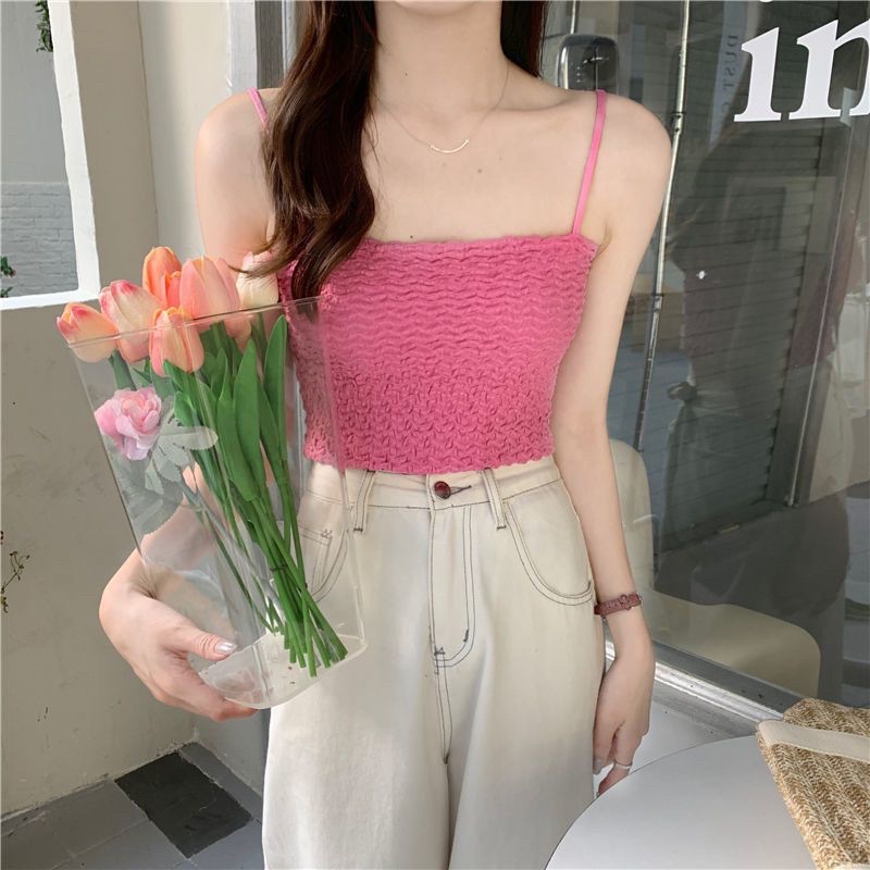 Áo Bra Nữ 2 Dây Xốp Nhún Phong Cách Trẻ Trung mã 587
