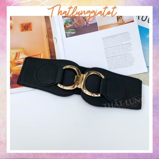 Đai váy bản to phối đầm cá tính 8cm dv054 - thắt lưng giá tốt