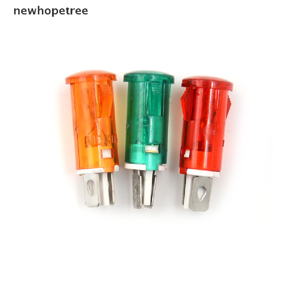 Set 10 ĐèN LED TíN HiệU 10mm 12V 24V 220V Chuyên DụNg