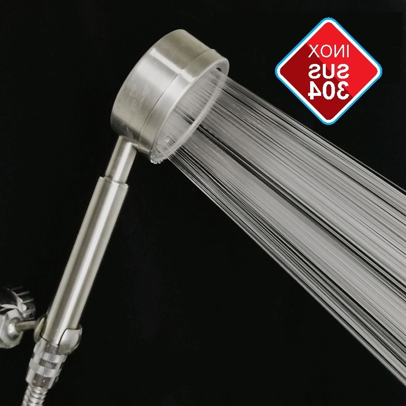 Vòi sen tăng áp inox SUS 304 tròn dày