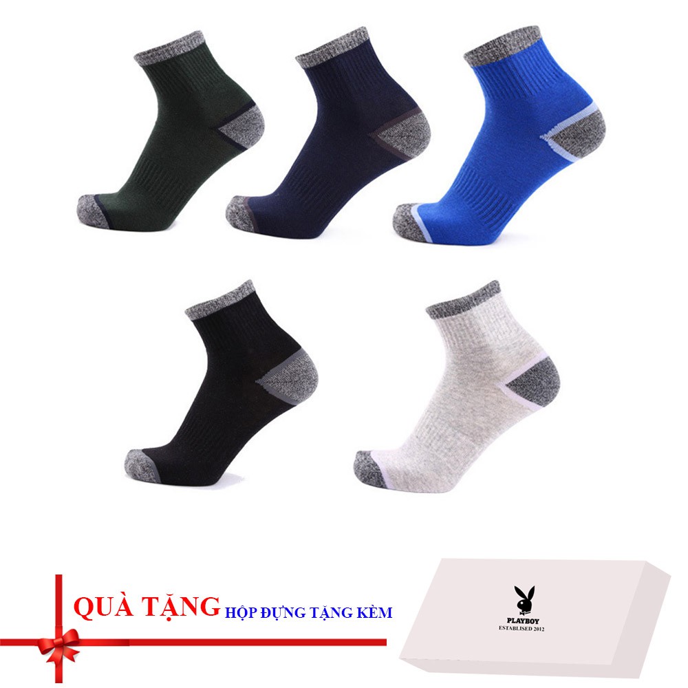 Combo hộp 05 đôi tất / vớ nam cao cấp (Full hộp đựng)
