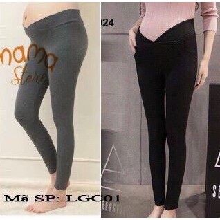 Quần bầu legging cạp chéo dài mác Hồng, rộng rãi, chất mịn