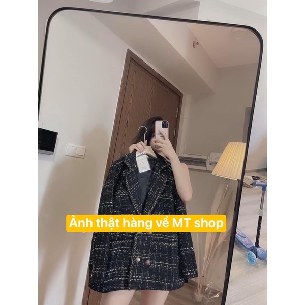 Áo dạ trần bông sang chảnh cho nữ có ảnh thật