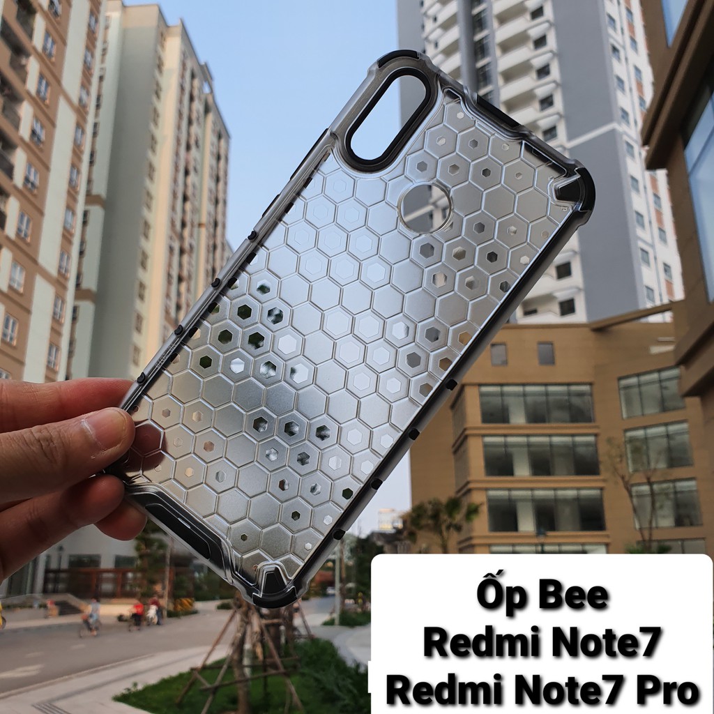 Ốp lưng Xiaomi Redmi Note 7, Note 8, Note 8 Pro, Note 10 Pro chống sốc họa tiết tổ ong