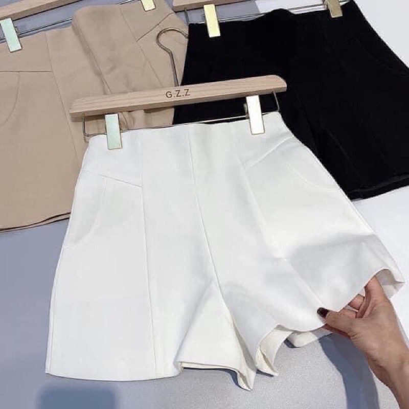quần short lưng cao tuyết mưa lèm feeback