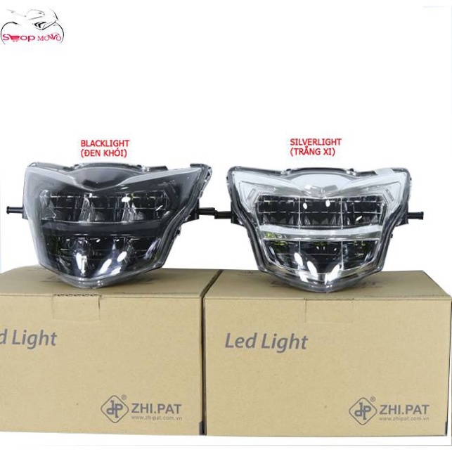 Đèn pha LED 2 tầng cho EX 135 hàng ZHIPAT chính hãng. Ảnh thật Sp