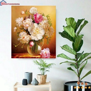 Tranh đính đá bình hoa nghệ thuật VS075 (60cm x 50cm)