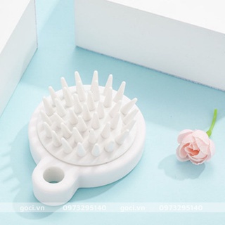 Lược silicone mát xa da đầu kiểu mới chải tóc thư giãn gia dụng nhà tắm tiện ích