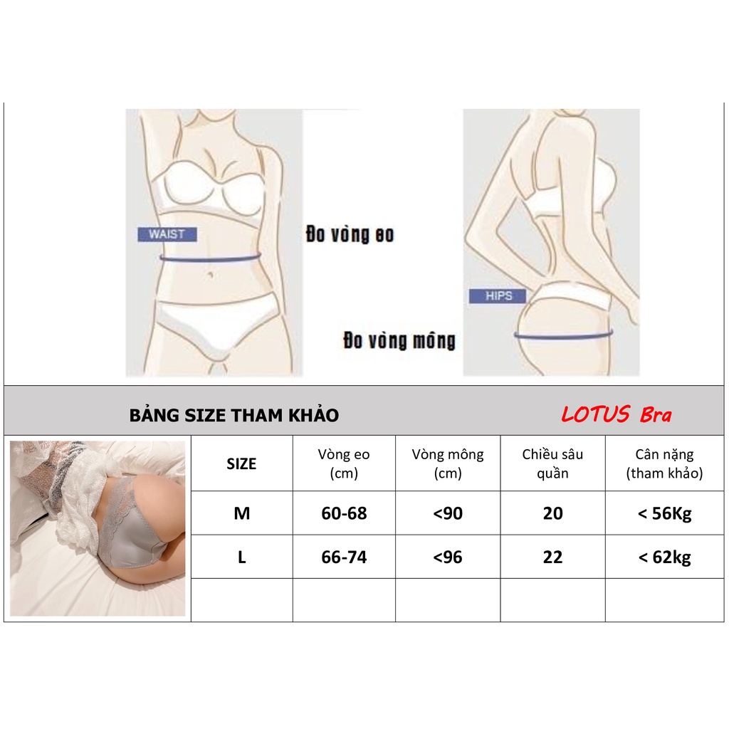 Quần lót lụa Pink play ren eo cạp thấp dáng V _NuciFera