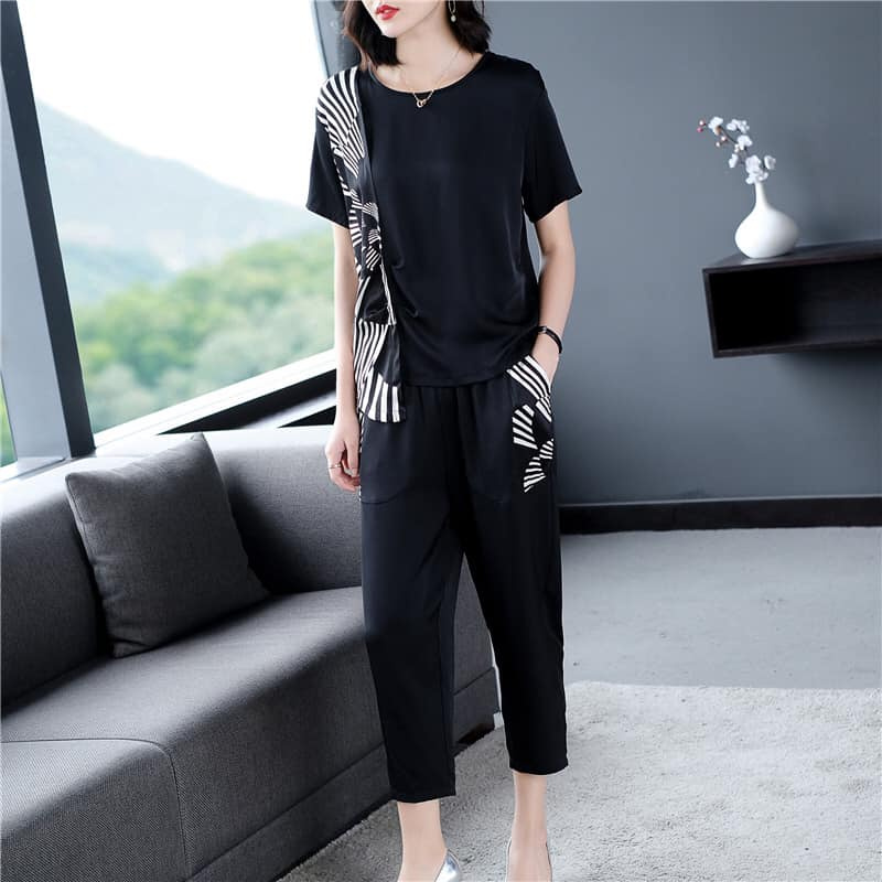 BM9631 - Set áo và quần nữ cho người mập