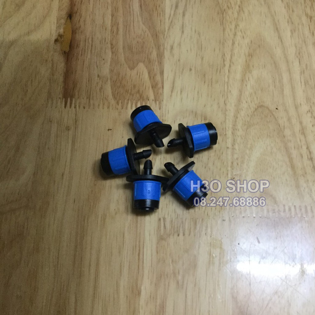 Béc Tưới Gốc - Béc Xòe xanh 360 Độ, Chân 6mm