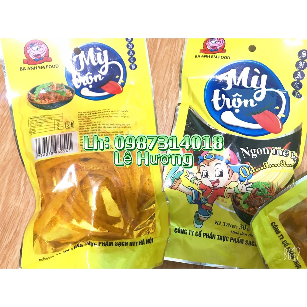 Snack mỳ trộn thơm ngon-date mới  (10 gói)