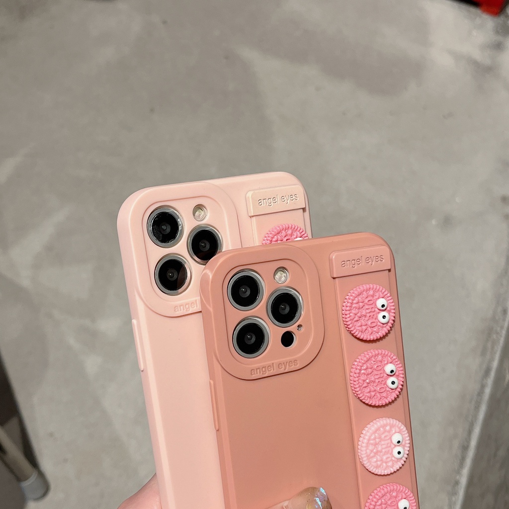 Ốp Lưng HọA TiếT HoạT HìNh Có Dây Đeo Cổ Tay Cho iPhone 14 / 13 / 12PRO MAX / 11 / 13PRO MAX