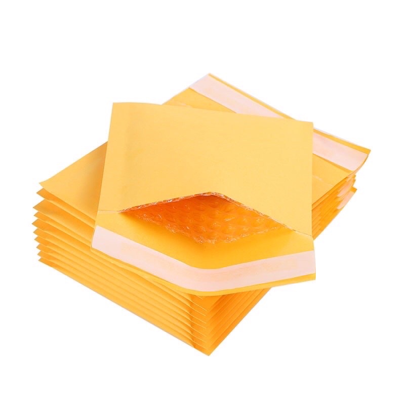 Combo 10 Cái Túi Giấy Gói Hàng Chống Sốc Có Bong Bóng Khí