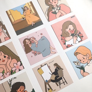Postcard cô gái (set 9 tấm)