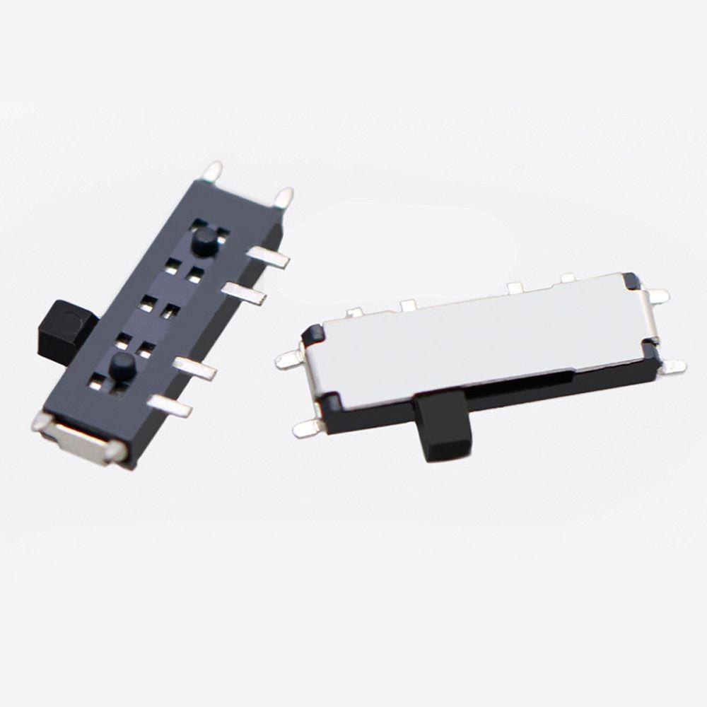 PISTA Set 50 Công Tắc Gạt 8 Pin 3 Vị Trí SMD Tay Cầm Màu Đen