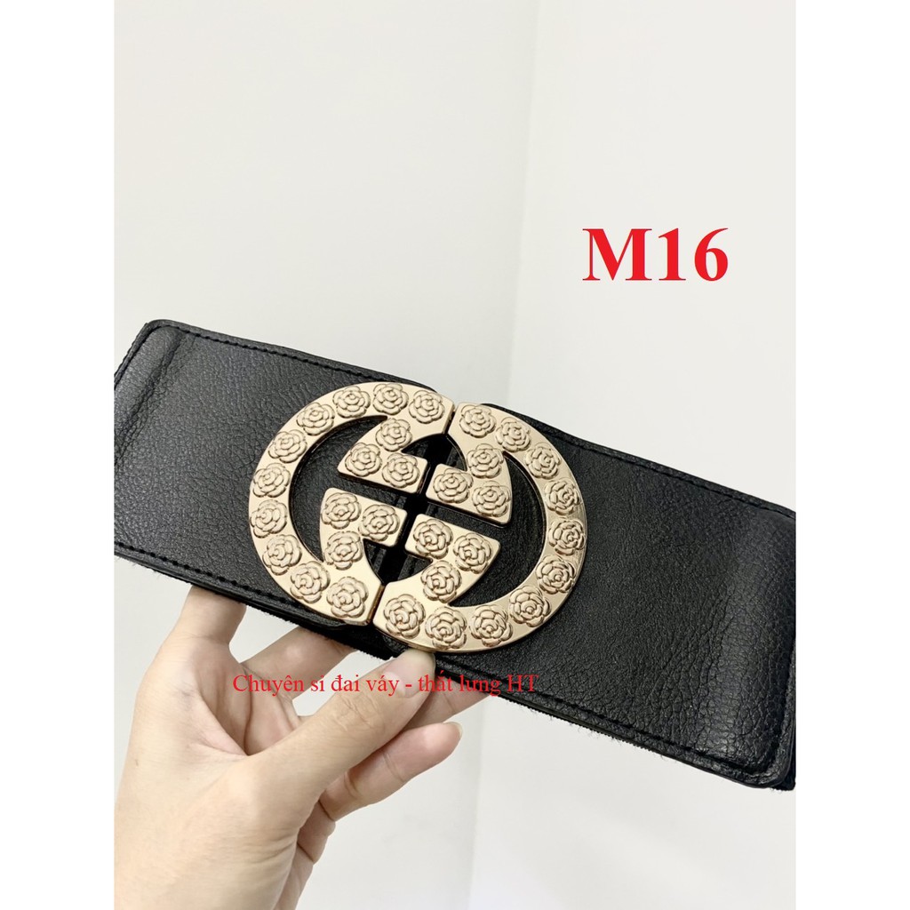Đai váy chữ G HOA bản 8cm M16