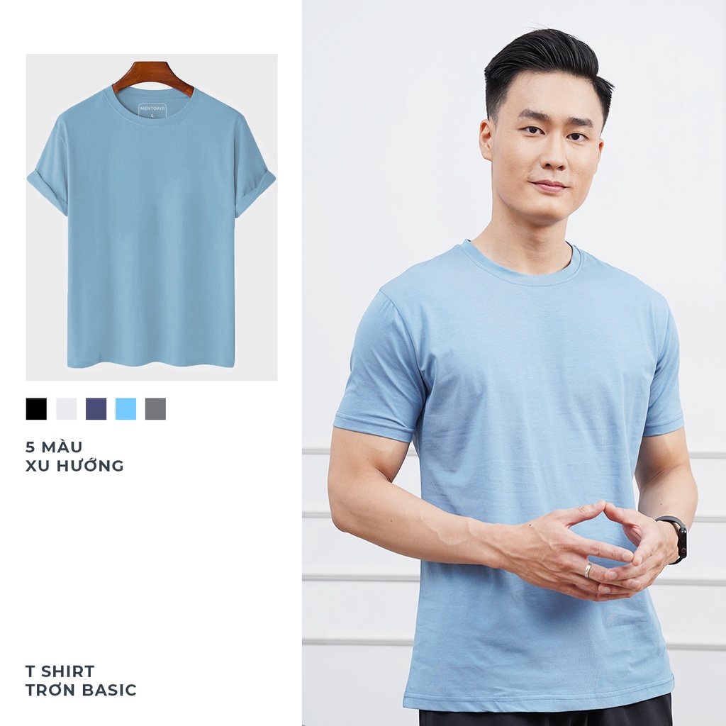 Áo Thun Nam Ngắn Tay 4 Màu Phong Cách Thể Thao Khoẻ Khoắn Năng Động MTS01 thương hiệu MENTORIS