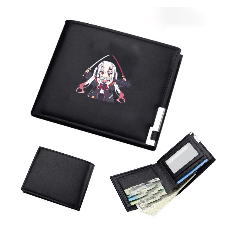 Ví da cao cấp cầm tay nam nữ in hình AYAME NAKIRI Hololive Vtuber anime chibi thời trang cá tính
