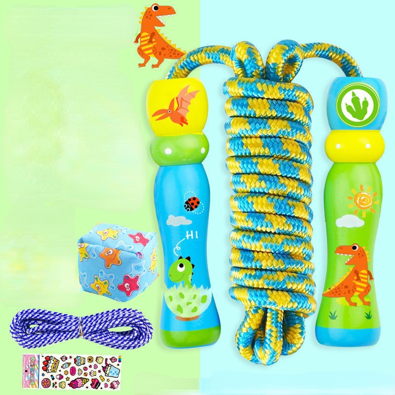 Dây Nhảy 2.5m Bằng Gỗ Có Thể Điều Chỉnh Tiện Lợi Dành Cho Bé