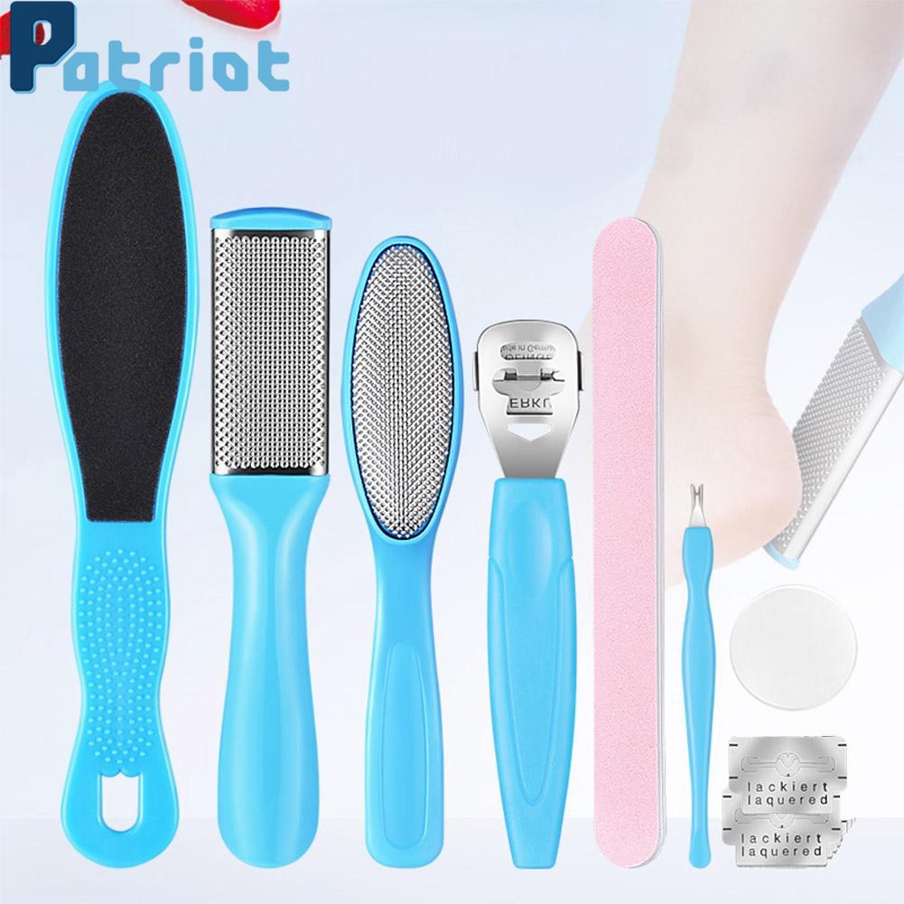 [Hàng mới về] Set 8 dụng cụ tẩy tế bào chết bằng thép không gỉ chăm sóc sức khỏe