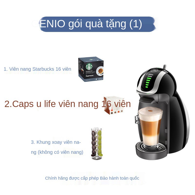 ℡✢Máy pha cà phê viên nén gia đình tự động Nestle DOLCE GUSTO 9771 Genio Little Penguin