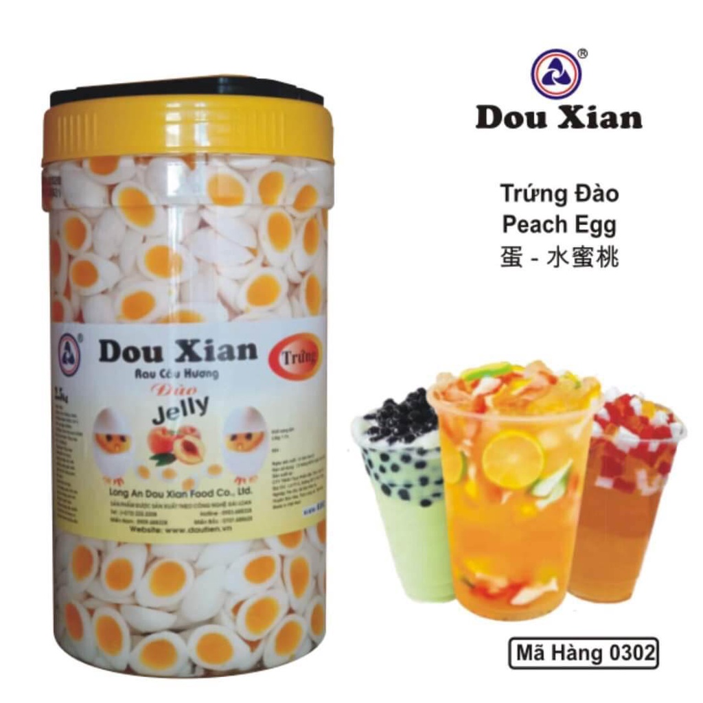 Thạch rau câu trứng Douxian hộp 2.5kg - Gia store