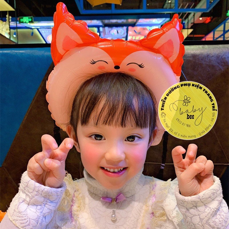 Bờm cài tóc bằng bóng nhiều mẫu