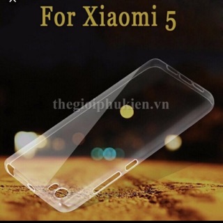Ốp lưng dẻo cho xiaomi mi5 silicon trong suốt