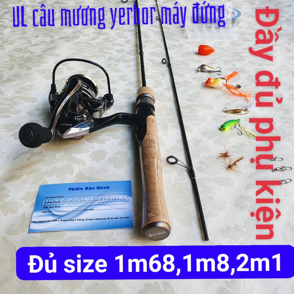 Bộ Cần Lure UL Máy Đứng YMERBOR Hàng Chất Lượng-Hàng Bảo Đảm Bộ Cần Câu Lóc