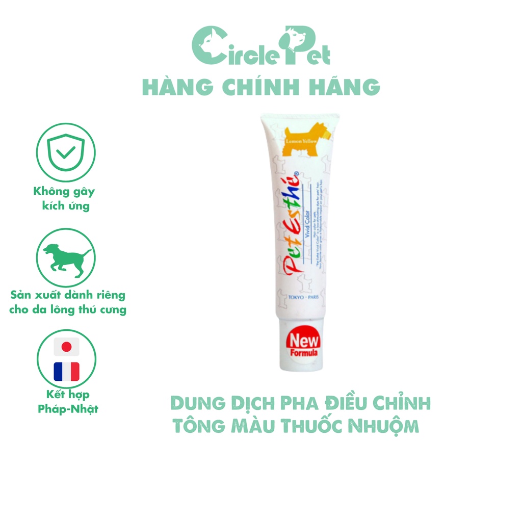 Thuốc nhuộm lông thú cưng Pet Esthé Vivid Color nhiều màu sắc đa dạng tự nhiên làm đẹp lông thú cưng 140g - Circle Pet