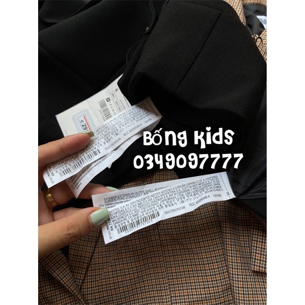 Áo Khoác Blazer Bé Gái Kaki Lửng ZR