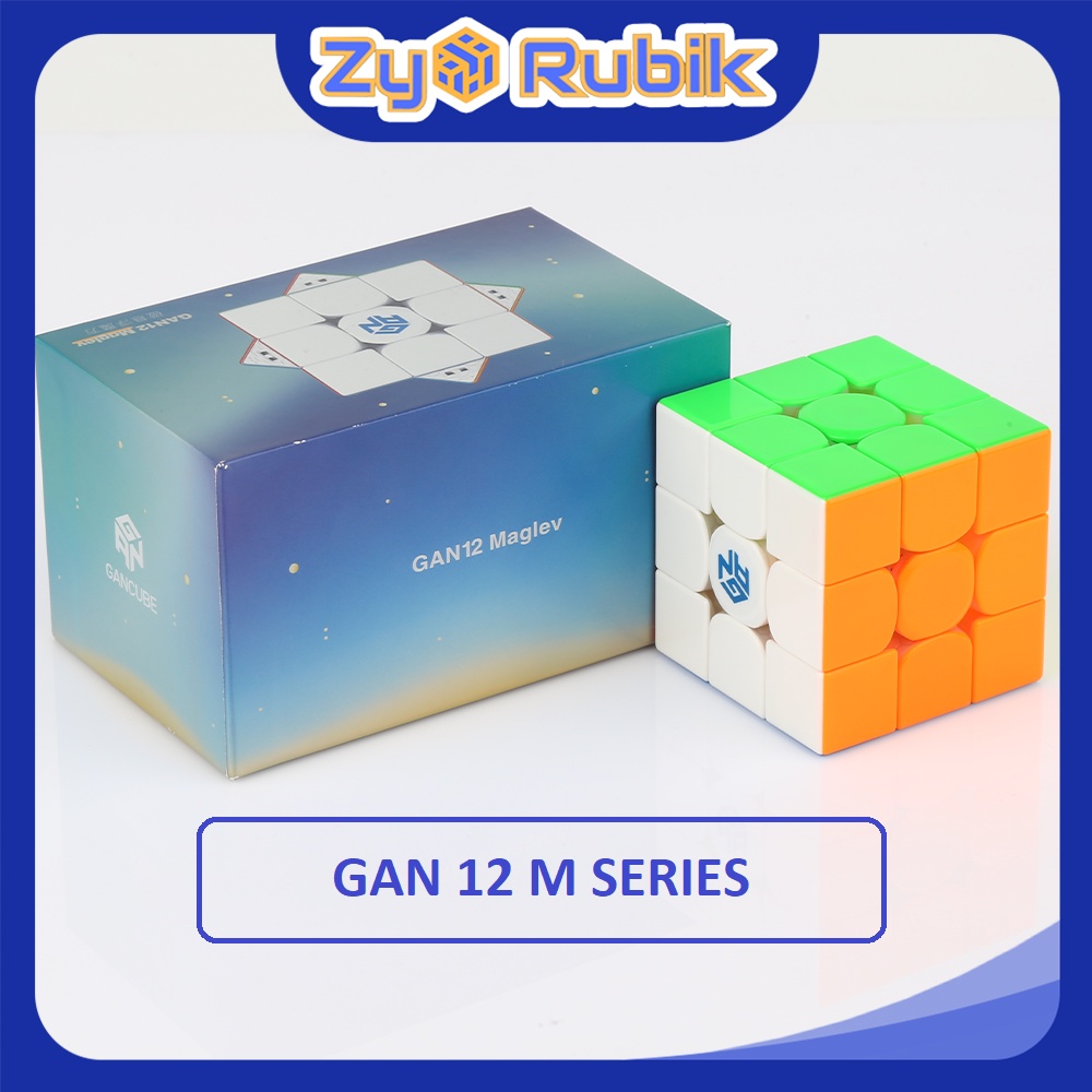 Rubik 3x3 GAN 12 SERIES 3 Maglev UV/ Maglev Matte / Gan 12M LEAP Stickerless không viền - ZyO Rubik